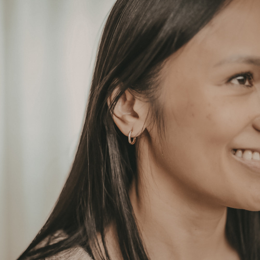 Creole Lara Gold 1,1 cm | Eulenschnitt 