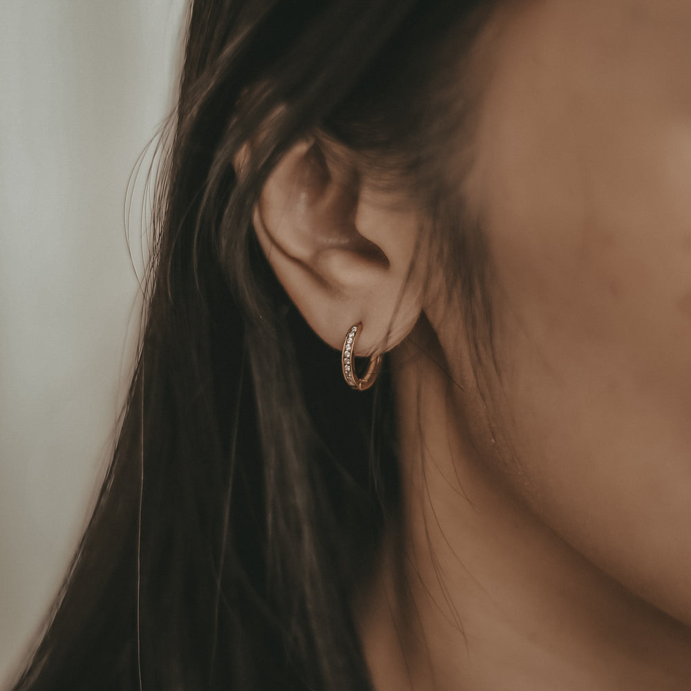 Creole Lara Gold 1,1 cm | Eulenschnitt 