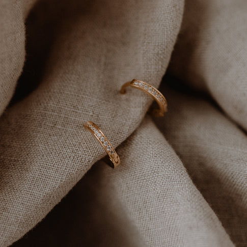 Creole Lara Gold 1,1 cm | Eulenschnitt 