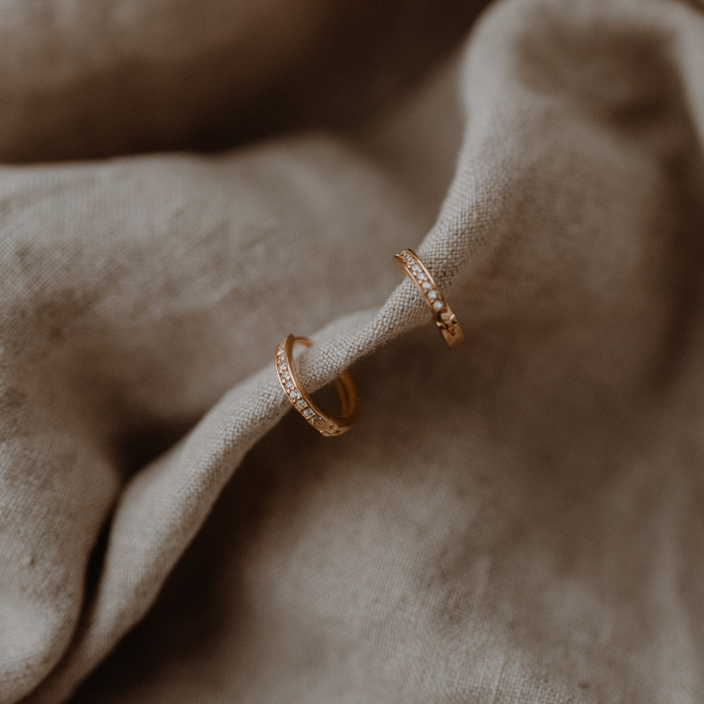 Creole Lara Gold 1,1 cm | Eulenschnitt 