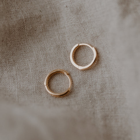 Creole Lara Gold 1,1 cm | Eulenschnitt 