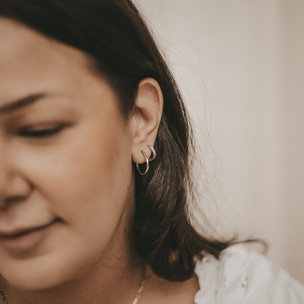 Creole Lara Silber 1,1 cm | Eulenschnitt