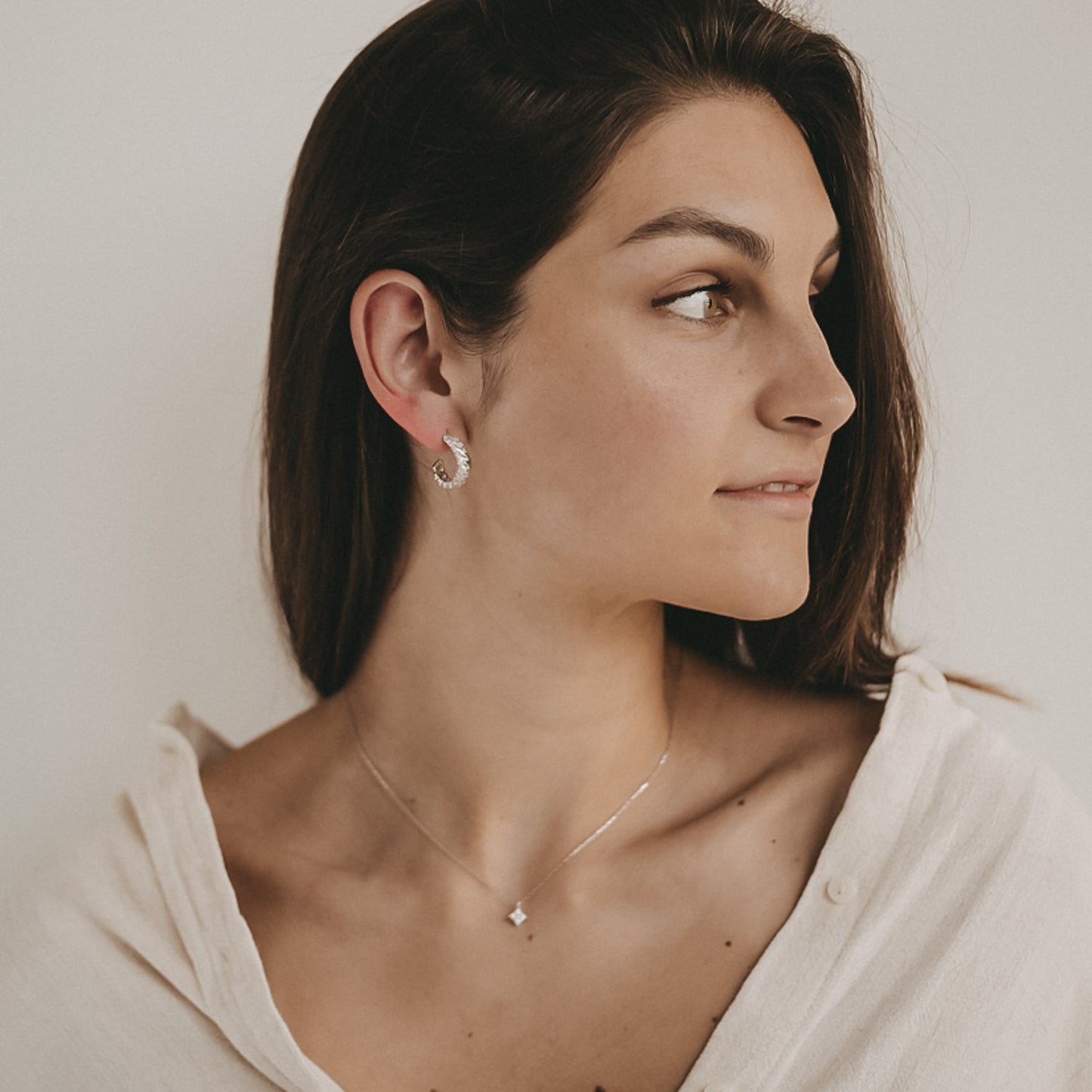 Creole Jess Silber 1,6 cm | Eulenschnitt 