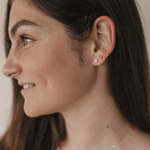 Stecker Jackie Silber