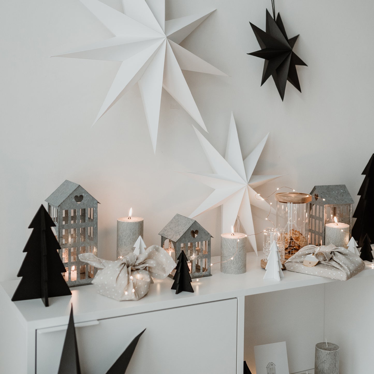 Blockkerze Olive 70x150 grau | Eulenschnitt 