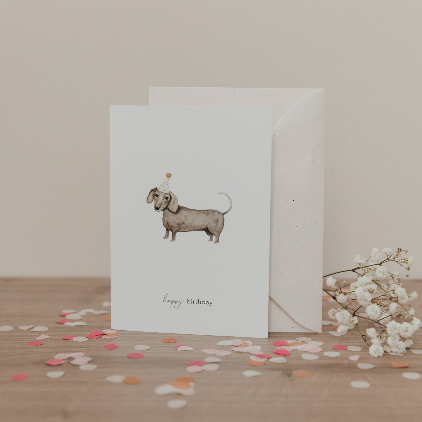 Klappkarte Geburtstagsdackel | Eulenschnitt 