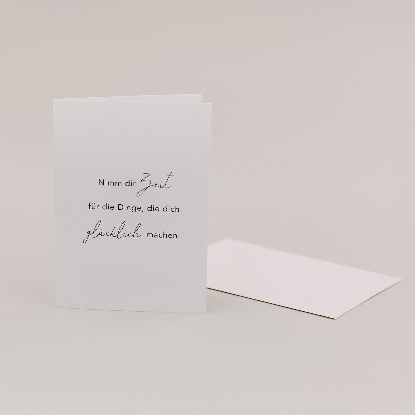 Klappkarte Nimm dir Zeit | Eulenschnitt 