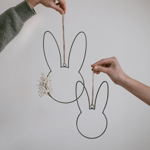 Metallkranz Hase 2er Set | Eulenschnitt 