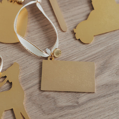 Baumschmuck Weihnachtsbrief Rückseite | Eulenschnitt 