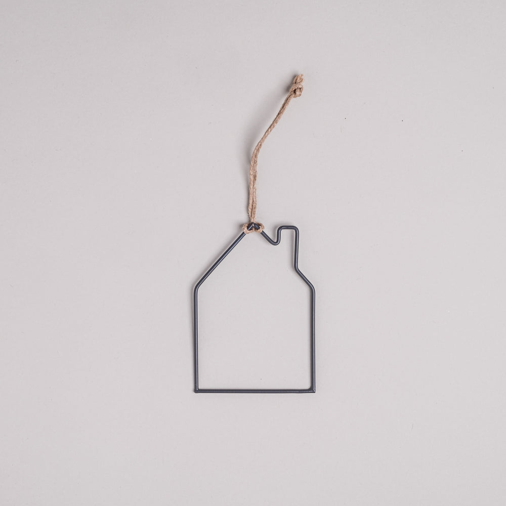 Pendentif en métal Maison lot de 6