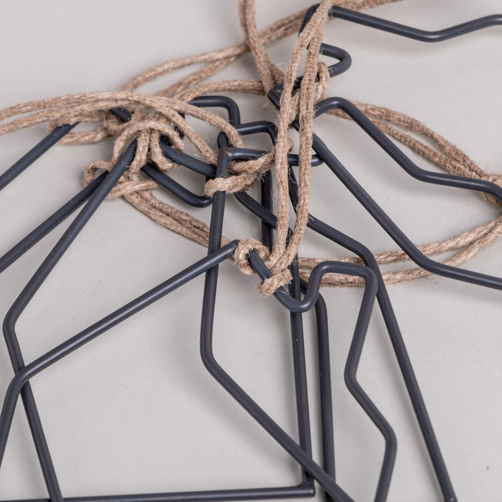 Pendentif en métal Maison lot de 6