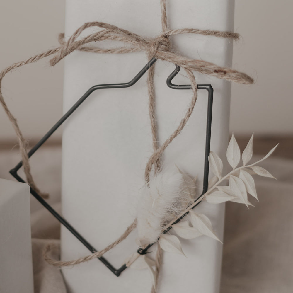 Pendentif en métal Maison lot de 6