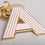 ABC Schlüsselanhänger rosa, Buchstabe A | Eulenschnitt 