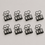 Clip klein schwarz 8er Set