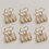 Clip mittel gold 6er Set