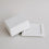 Butterdose aus Keramik mit Herz-Detail, Deckel und Teller im minimalistischen Look