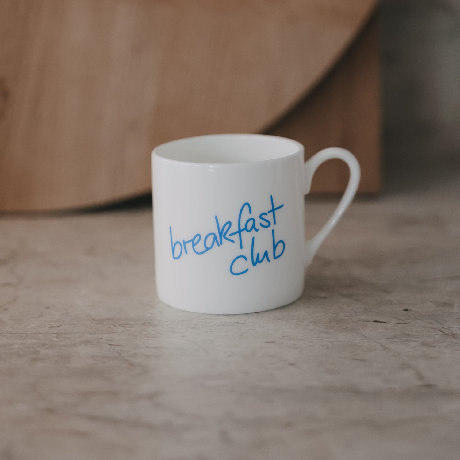 Breakfast Club Tasse hellblau – klein & leicht Breakfast Club Tasse hellblau – klein & leicht – Eulenschnitt