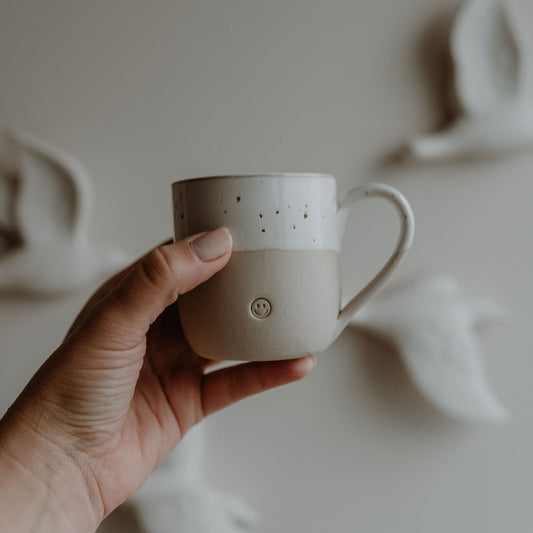 Kleine Cappuccino Tasse Smiley