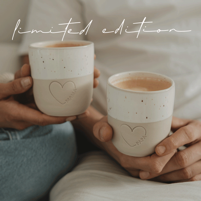 Limitierter Becher großes Herz Mama