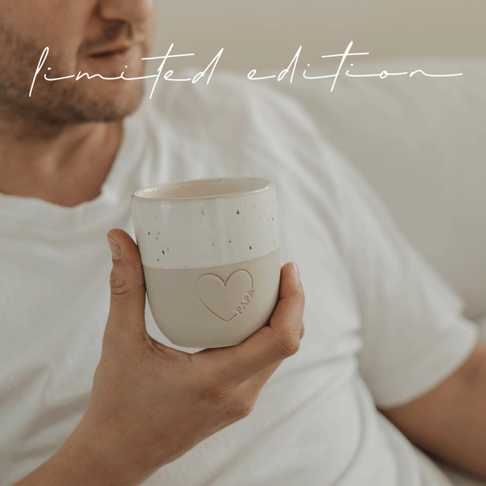 Limitierter Becher großes Herz Papa