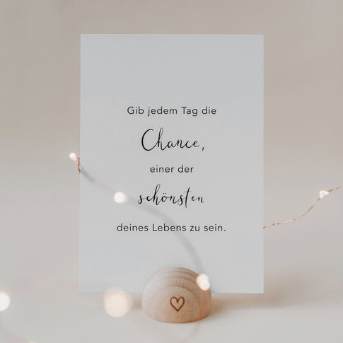 Porte-cartes demi-rond en forme de cœur