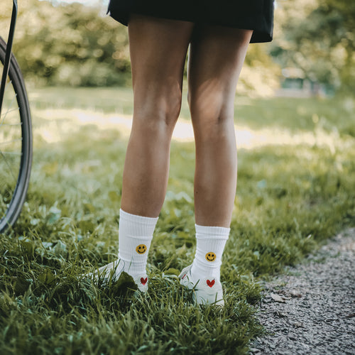 Socken Smiley gelb