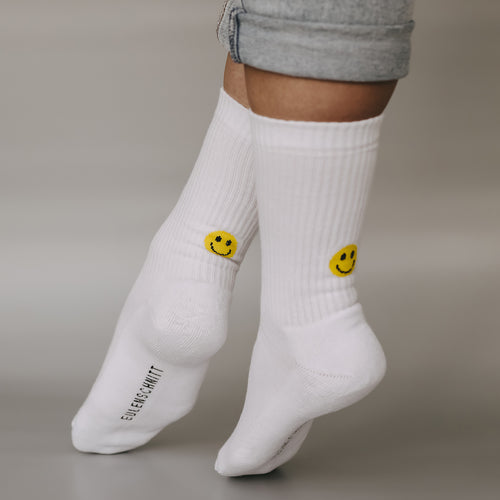 Socken Smiley gelb