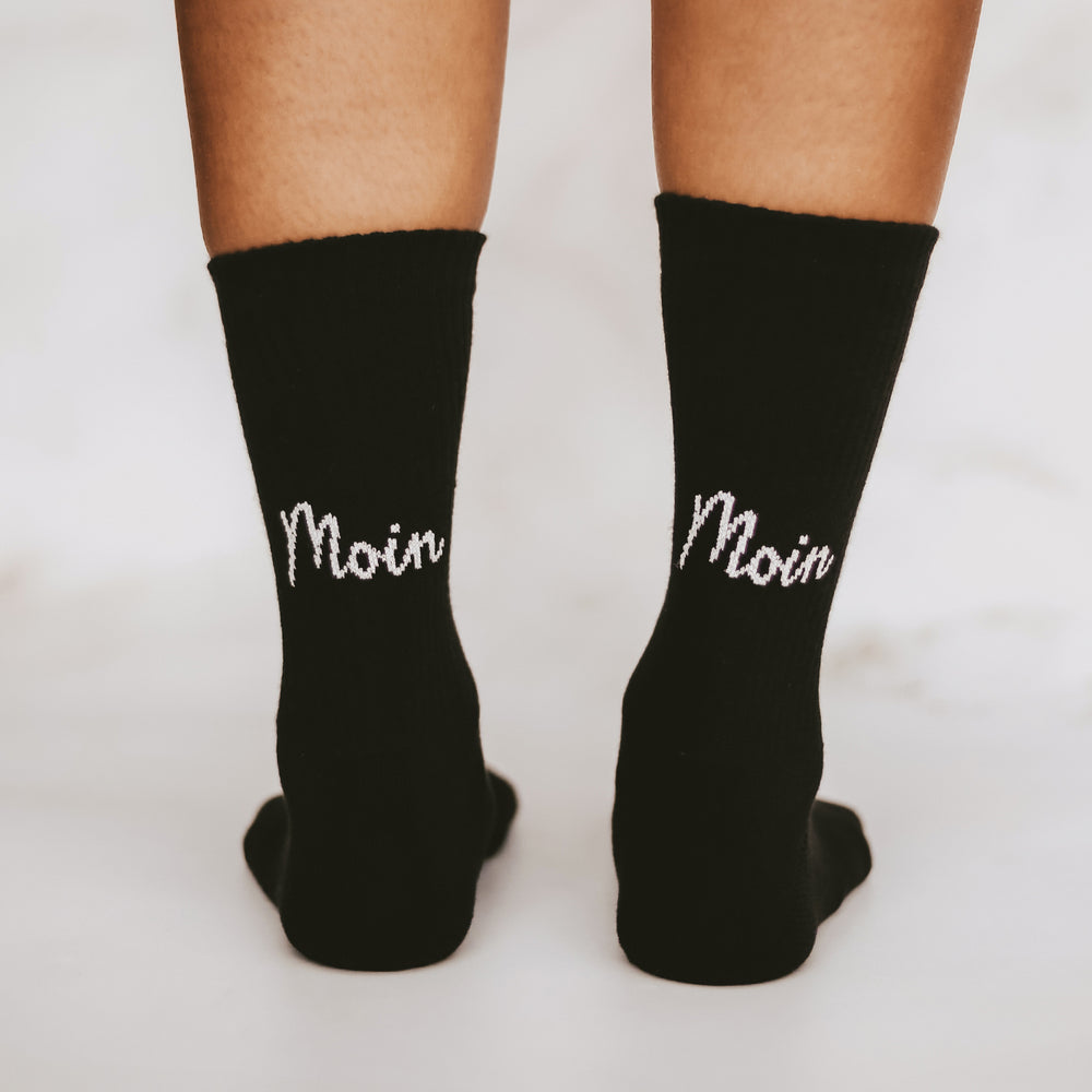 Socken Moin Moin schwarz