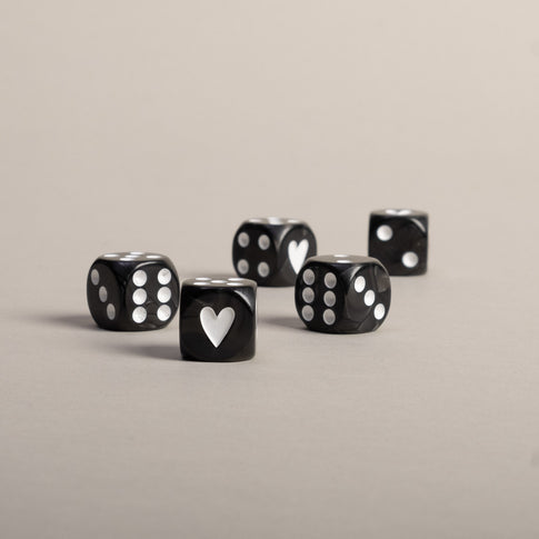 Würfelset Schwarz | Eulenschnitt 