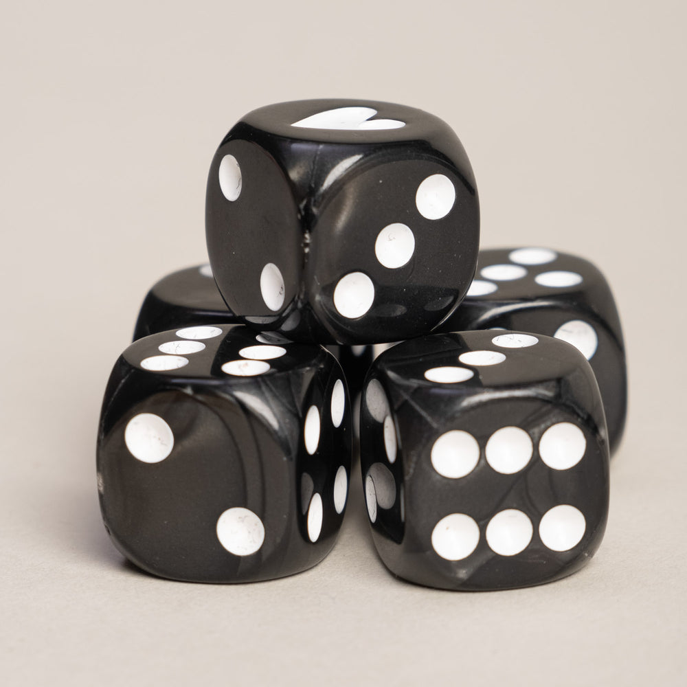 Würfelset Schwarz | Eulenschnitt 