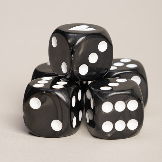 Würfelset Schwarz | Eulenschnitt 