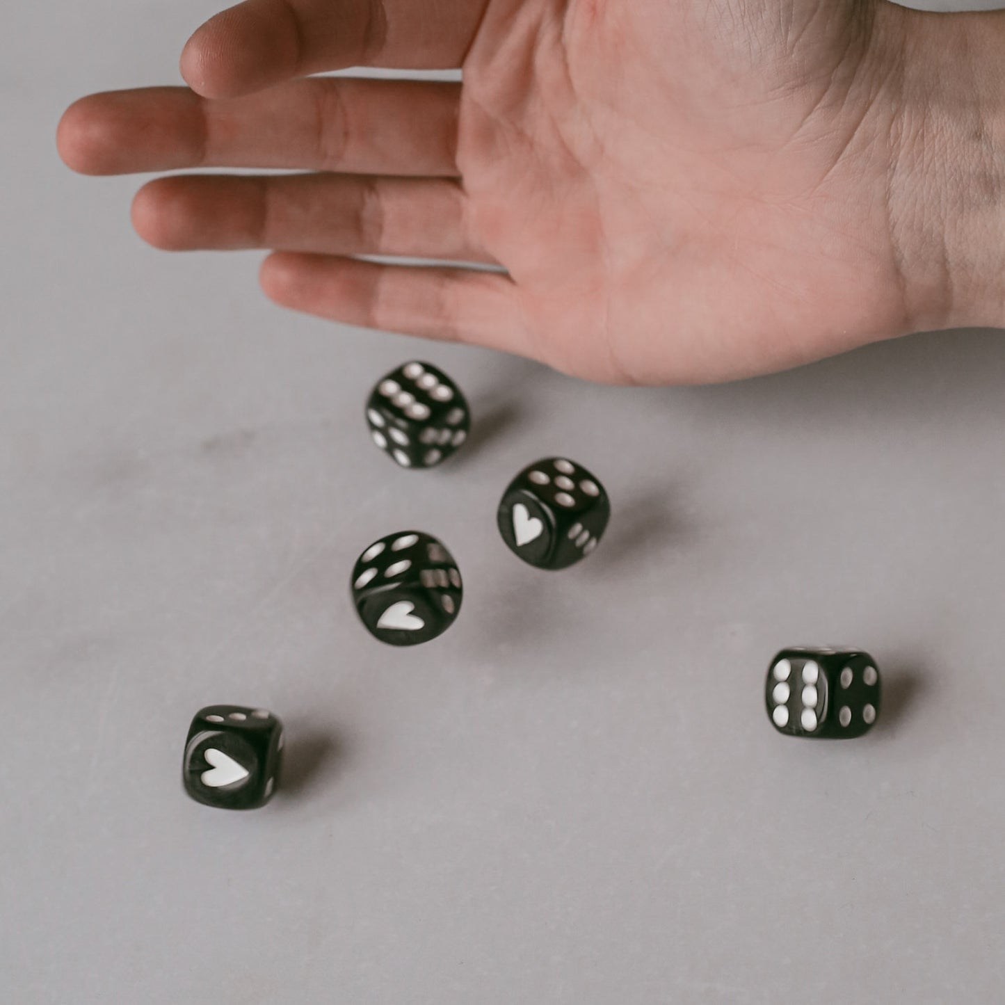 Würfelset Schwarz | Eulenschnitt 
