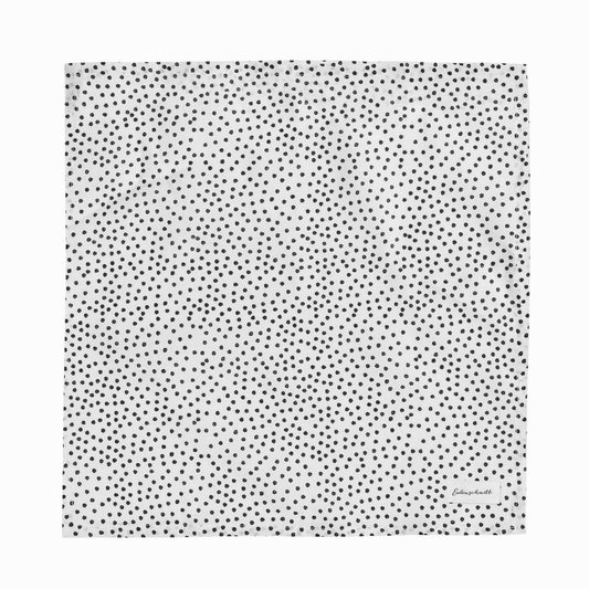 Tovaglioli di lino a pois set da 4