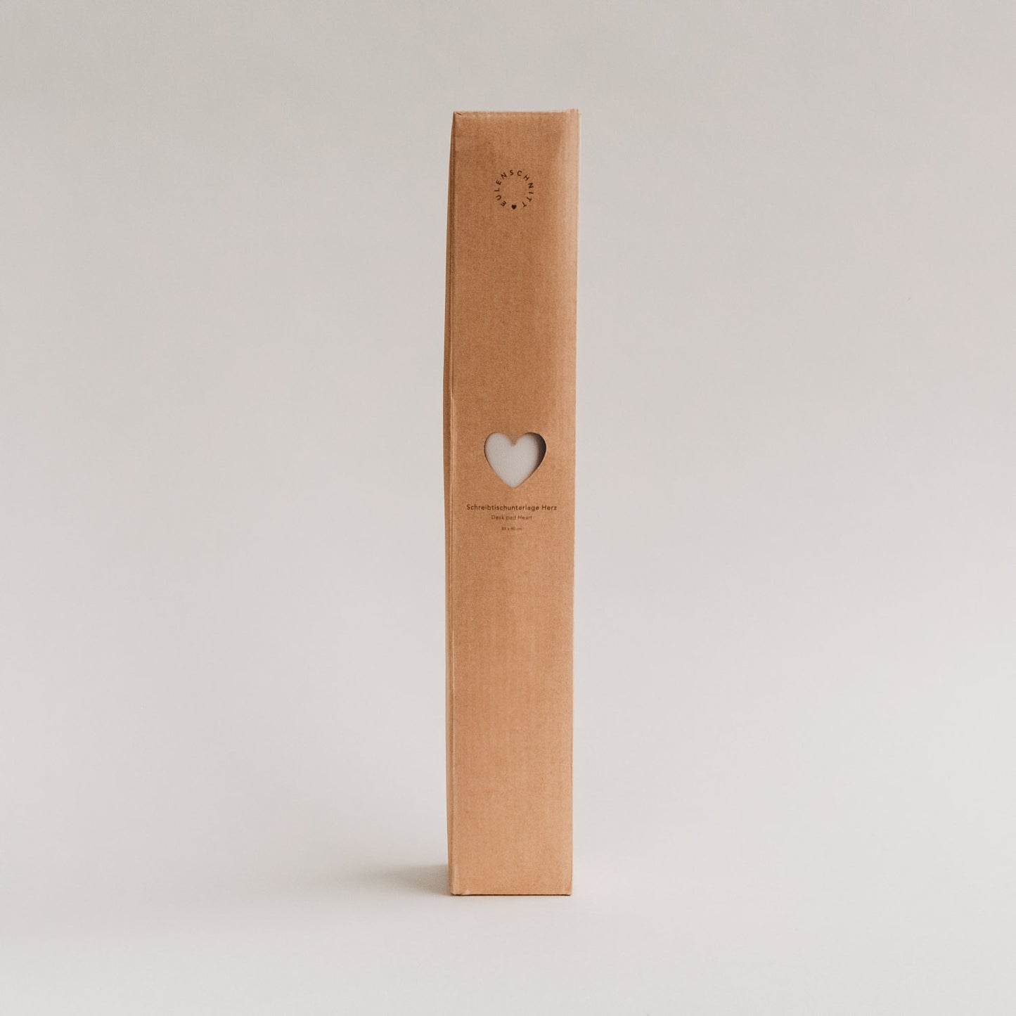 Schreibtischunterlage Herz beige | Eulenschnitt 