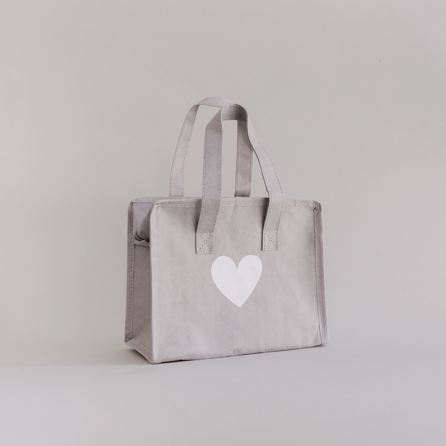 Kühltasche klein grau Herz | Eulenschnitt 