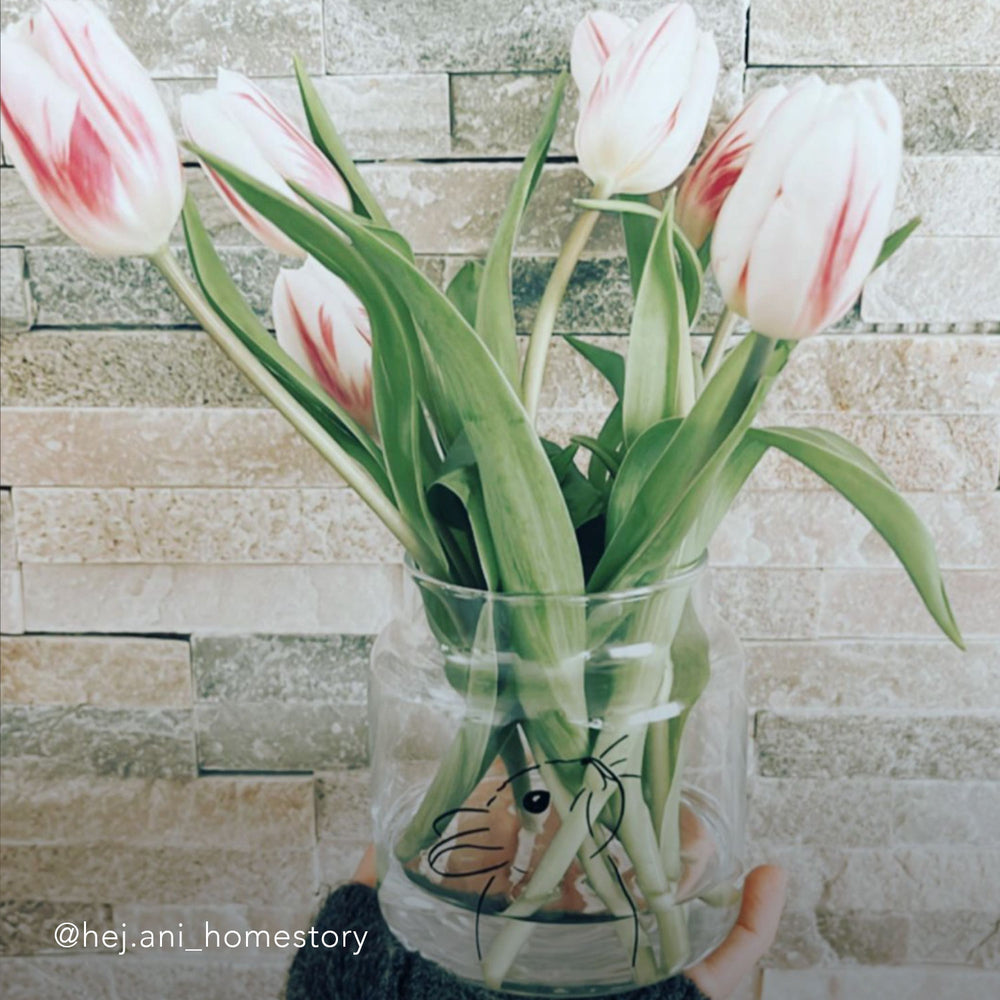 Vase en verre lapin Hase