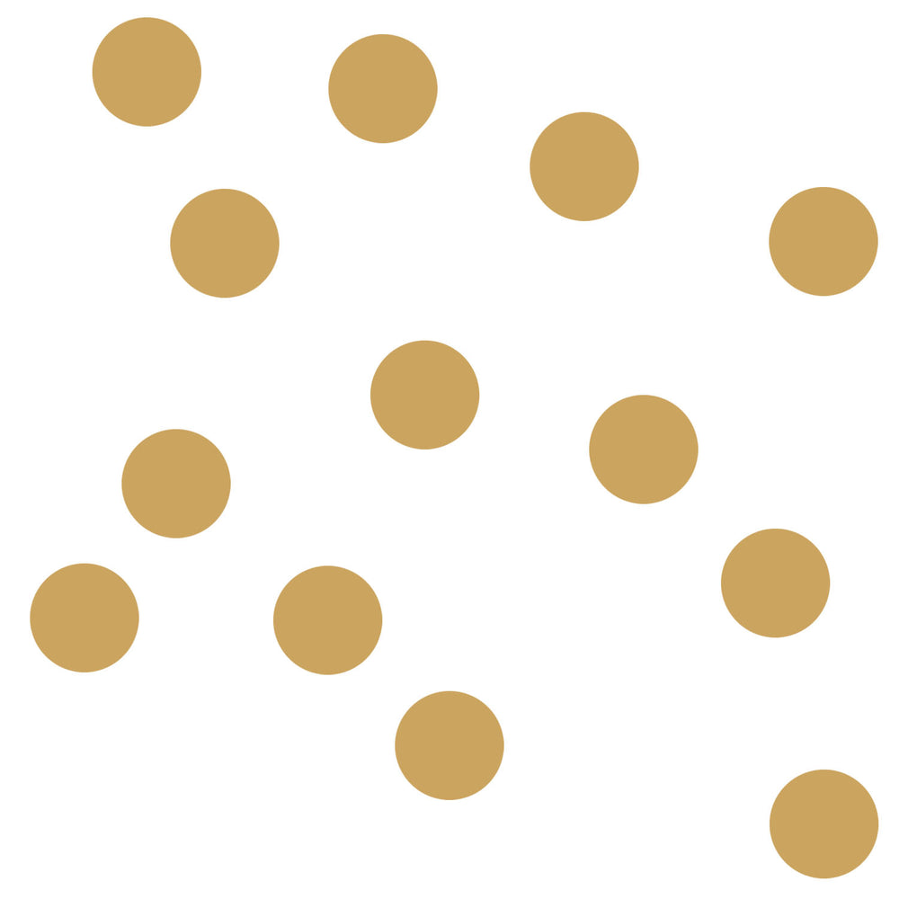 Autocollants muraux points or en lot de 48 pièces