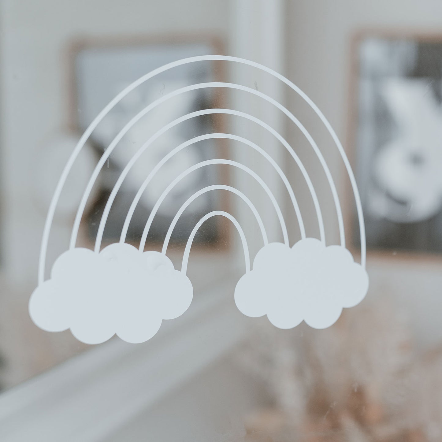 Fenstersticker Regenbogen zum Ausmalen