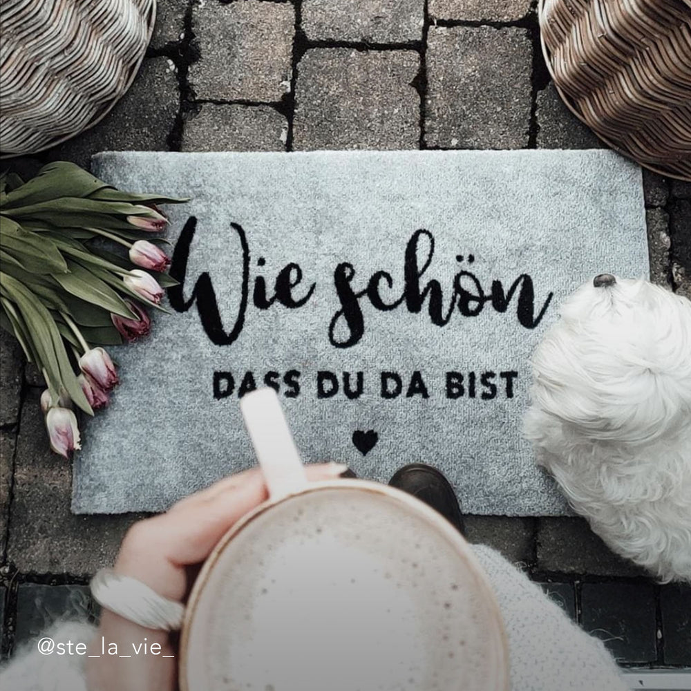 Waschbare Fußmatte Wie Schön Grau | Eulenschnitt 