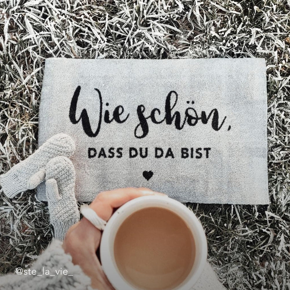 Waschbare Fußmatte Wie Schön Grau | Eulenschnitt 