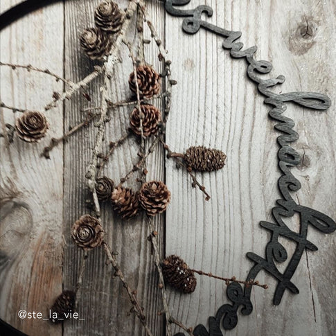 Couronne en bois Es weihnachtet sehr