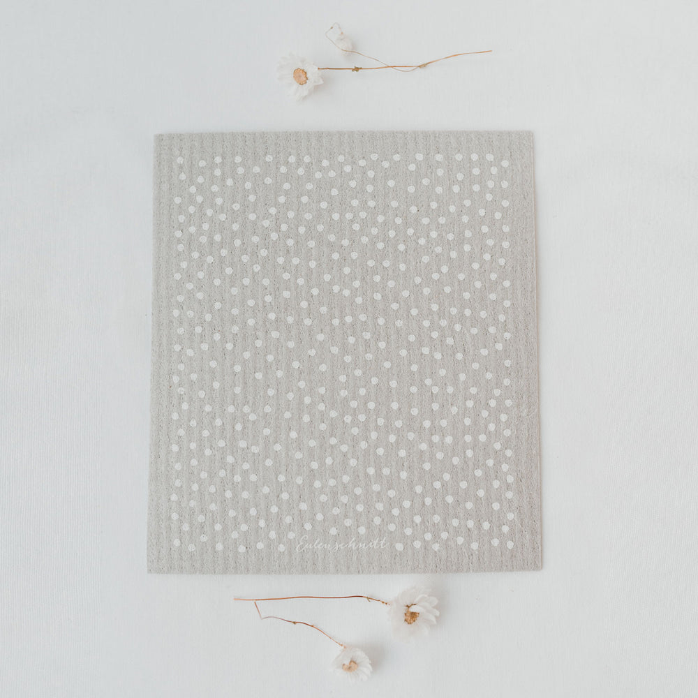 Schwammtücher Punkte Grau 3er Set