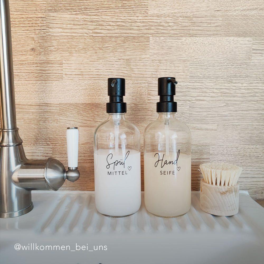 Distributeur de savon Handseife transparent 500ml