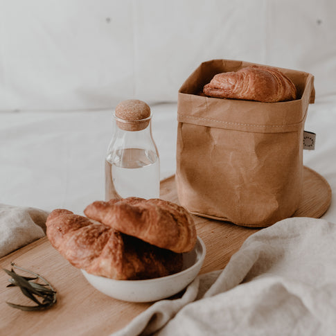 Sac en papier 2er Set nature