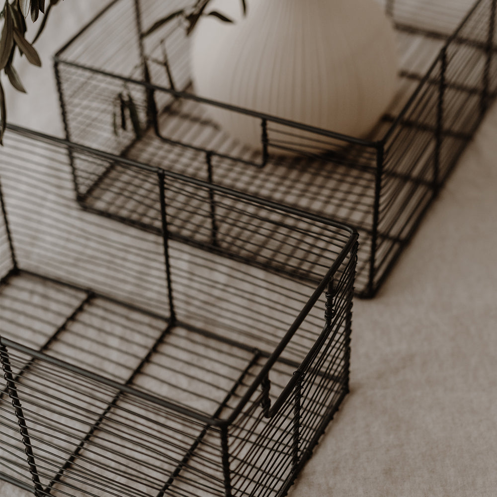 Drahtkorb eckig 45 x 31 cm | Eulenschnitt 
