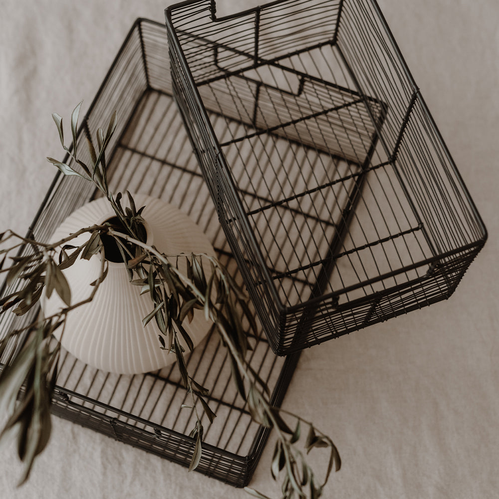 Drahtkorb eckig 45 x 31 cm | Eulenschnitt 