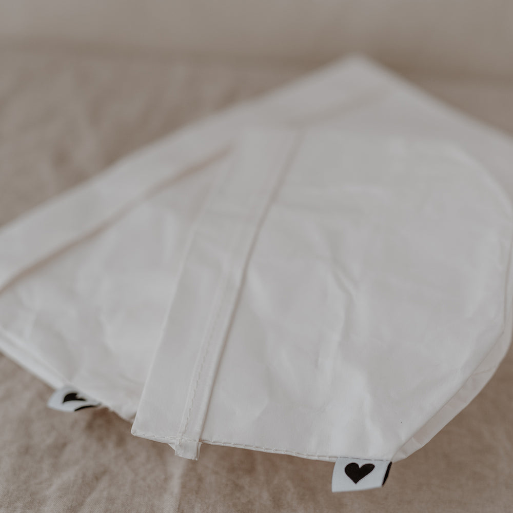 Lot de 2 sacs en papier blanc