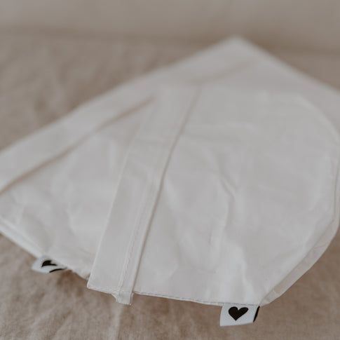 Lot de 2 sacs en papier blanc