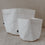 Lot de 2 sacs en papier blanc