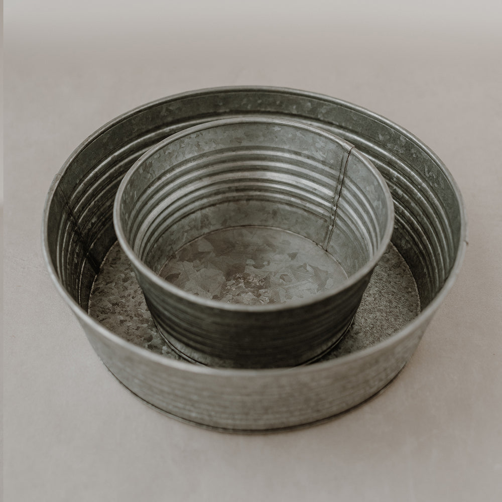 Metallbox rund 20cm | Eulenschnitt 